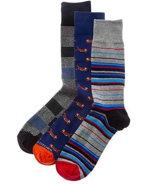 Unsimply Stitched 3Pk Crew Socks - Blue