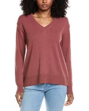 Vince Boxy Wool & Cashmere-Blend Jumper - Red