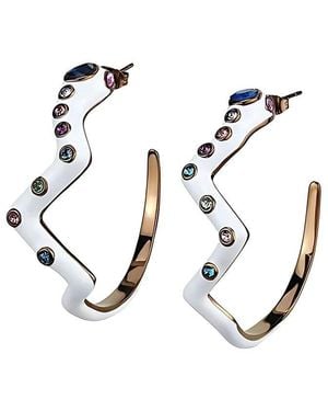 Alamode Jewelry Stainless Steel Earring - Metallic