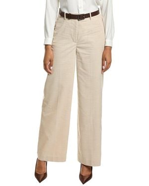 Kenneth Cole High-Rise Wide Leg Pant - Natural