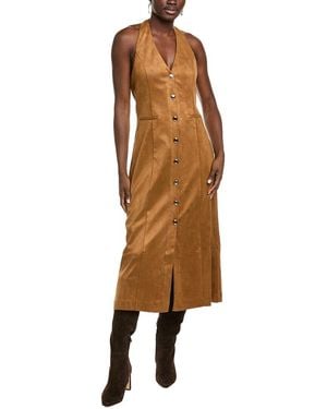 Endless Rose Fitted Midi Dress - Brown