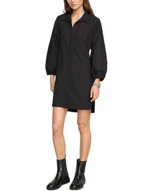 MODERN CITIZEN Clara Open-Back Button Down Dress - Black