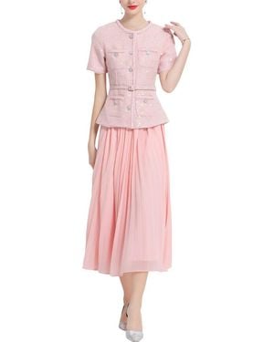 DZA Midi Dress - Pink