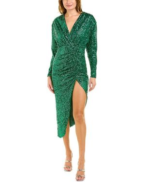 Alexia Admor Silena Surplice Midi Dress - Green