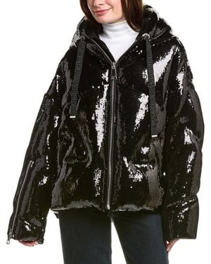 Khrisjoy Khris Scale Sequin Puffer Jacket - Black