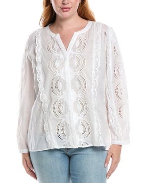Johnny Was Plus Makaylin Blouse - White