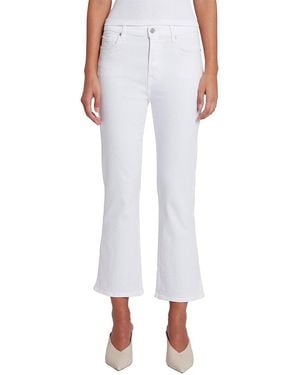 7 For All Mankind High-Rise Slim Kick Flare Jean - White