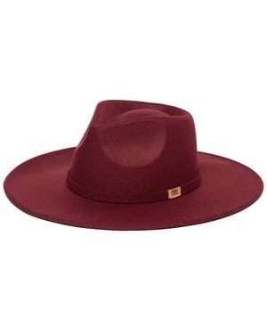 Frye Stiff Brim Fedora - Red