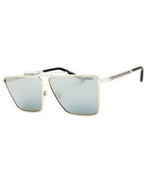 Versace 64Mm Sunglasses - Metallic