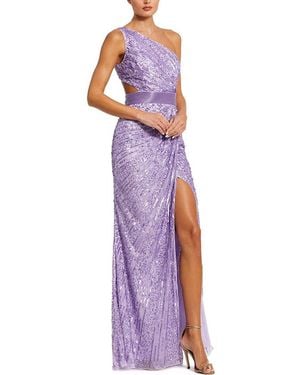 Mac Duggal Beaded Gown - Purple