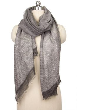 Saachi Lenox Shimmering Scarf - Grey