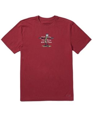 Life Is Good. Crusher T-Shirt - Red
