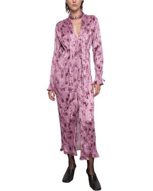 Sabina Musayev Floris Midi Dress - Pink