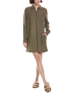Michael Stars Eleanor Utility Linen Shirtdress - Green