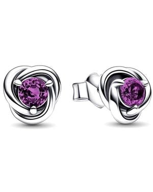 PANDORA Moments Earrings - Purple