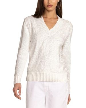 Johnny Was Shona Lace Pullover - White