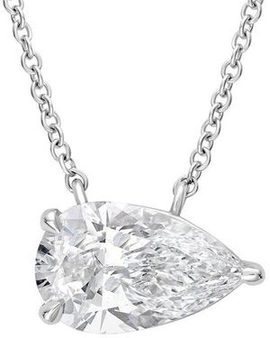 Diana M. Jewels 14K 12.00 Ct. Tw. Lab-Grown Diamond Solitaire Pendant - White