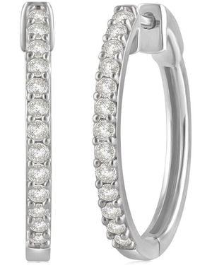 Lab Grown Diamonds 0.49 Ct. Tw. Lab-Grown Diamond Hoops - White