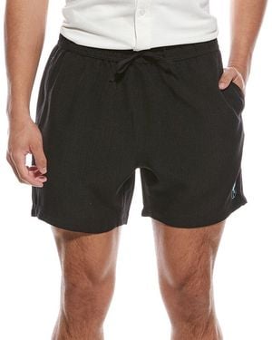 Harbor Island Embroidered Short - Black