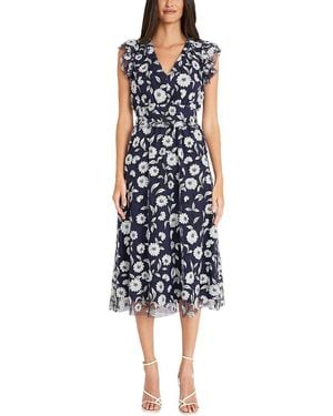 Maggy London Midi Dress - Blue