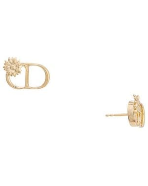 Dior Cd Flower Studs - Metallic