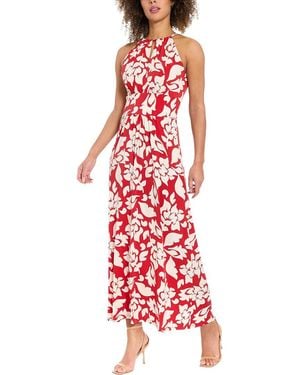 chinese dress ladies London Times Apparel Criss Cross Halter Neck Maxi Dress 16 main image 1