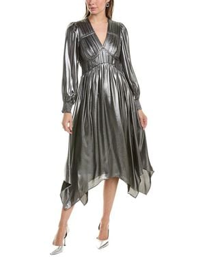 AllSaints Estelle Midi Dress - Metallic