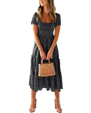 Vincent Midi Dress - Black