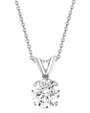 Amairah 14K 2.00 Ct. Tw. Lab-Grown Diamond Pendant Necklace - Metallic