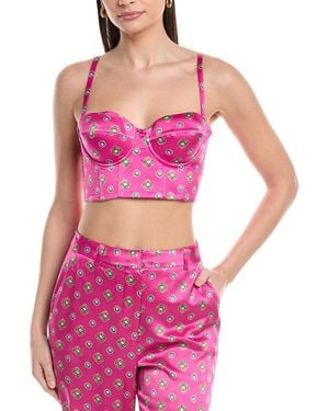 L'Agence Sonya Silk Bralette - Pink