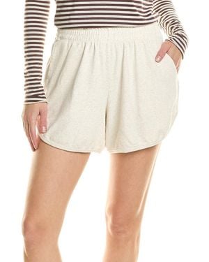 Electric and Rose Linen-Blend Track Short - Natural