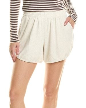 Electric and Rose Linen-Blend Track Short - Natural