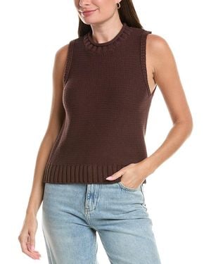 Michael Stars Estelle Sweater Vest - Brown