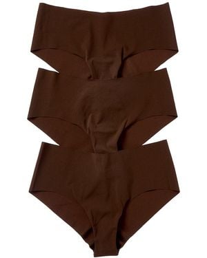 Cosabella 3Pk Free Cut Microfiber Hotpant - Brown