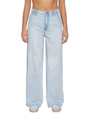 Daze Denim Kickback Hush Palazzo Jean - Blue