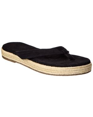 TKEES Hera Suede Platform Flip Flop - Black