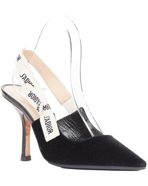 Dior Synthetic 2017 J'A Embroidered Pump (Authentic Pre-Loved) - Blue