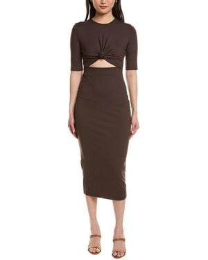 Susana Monaco Knotted Midi Dress - Brown