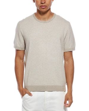 Ted Baker Herringbone Crewneck Jumper - Grey