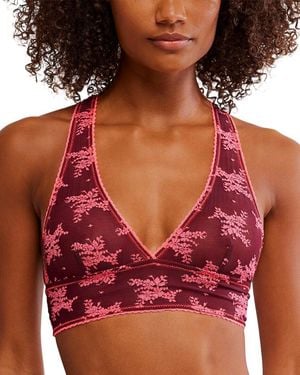 Free People Talk About It Racerback - Red