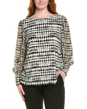 Anne Klein Plus Top - Black
