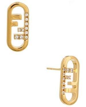 Fendi O'Lock Earrings - Metallic