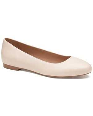 Johnston & Murphy Delanie Leather Ballet Flat - White