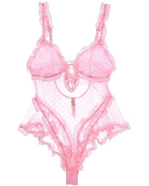 Free People Heart To Heart Bodysuit - Pink