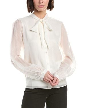 Lilly Pulitzer Teague Silk-Blend Top - White