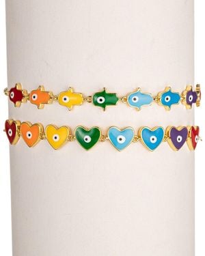 Eye Candy LA The Luxe Collection Aubrey Bracelet Set - Blue