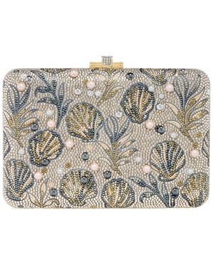Judith Leiber Slim Slide Shelby Clutch - Grey