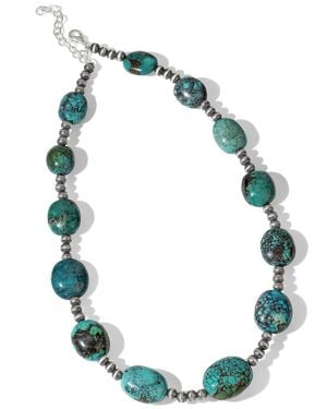 TIRAMISU Plated Natural Statement Necklace - Green