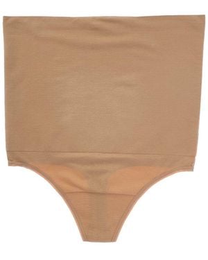 Yummie Seamless High-Waist Thong - Natural