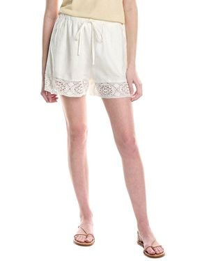 Electric and Rose Sail Linen-Blend Short - White